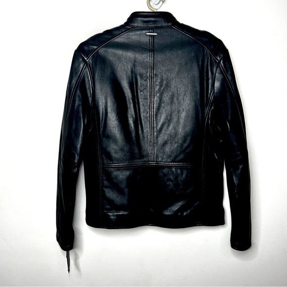 [Andrew Marc] Men’s Black Leather Jacket - Picture 6 of 6